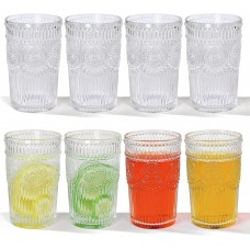 Glass cup relief household water cup set