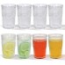 Glass cup relief household water cup set